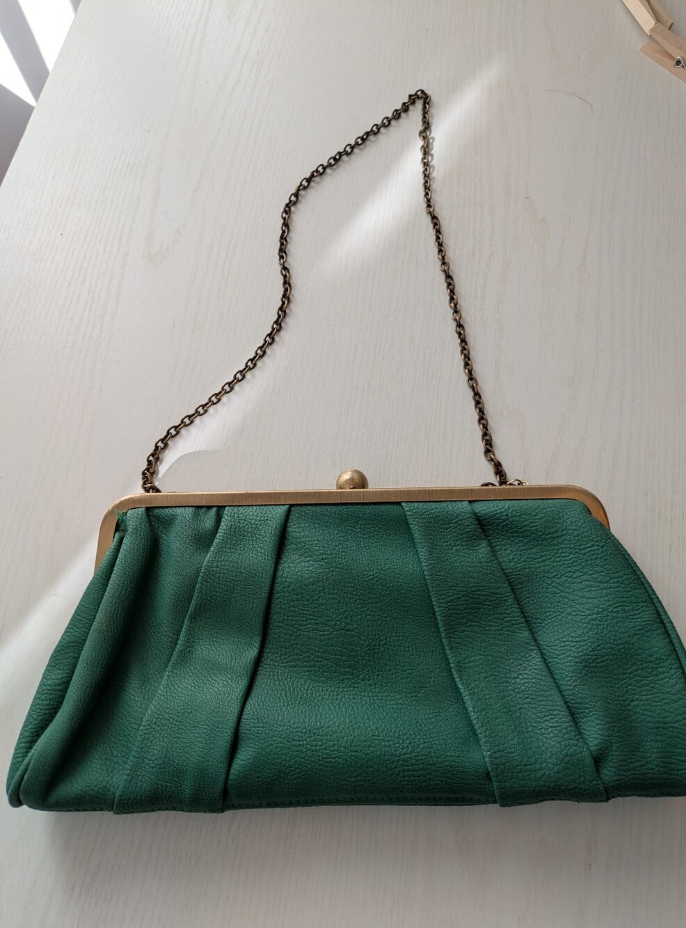 Retro Inspired Green Clutch From Tatyana